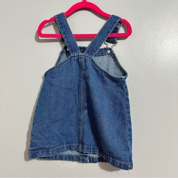 7 For all Mankind Baby Girl Overall Dress Denim Blue Size 2T - Picture 2 of 4